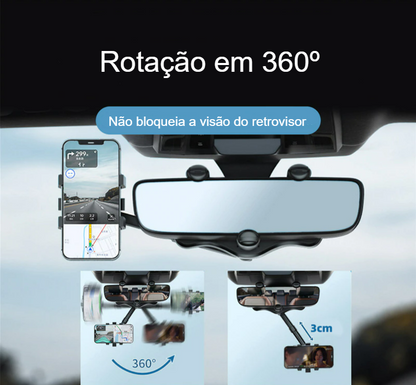 Suporte de Celular para Retrovisor 360º Multiangular