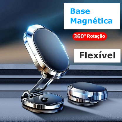 Suporte Magnético Para Celular 360º- Com Base Para Carro