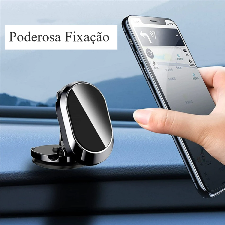 Suporte Magnético Para Celular 360º- Com Base Para Carro