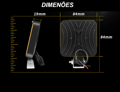 Kit 2 Farol de Milha Auxilar Led 12v 48w