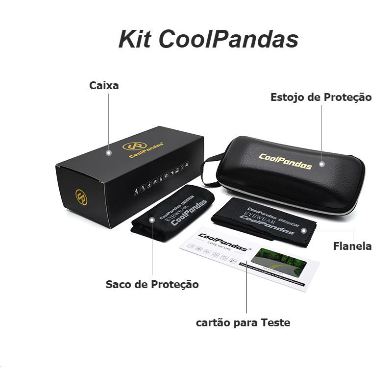 Óculo Fotocromático para Dirigir com Lentes Polarizadas CoolPandas