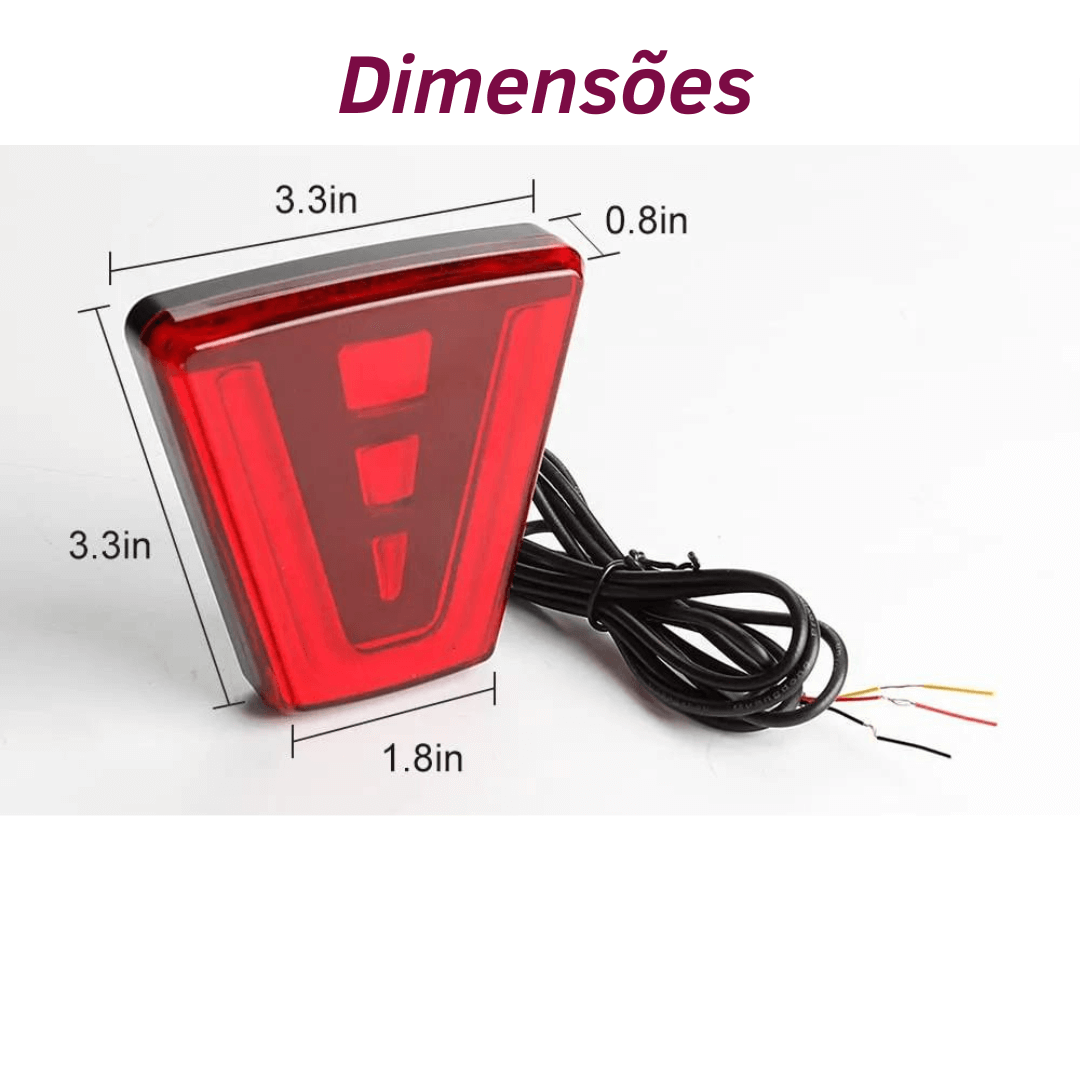 Brake Light em Led Sport F1 Safety Sinal