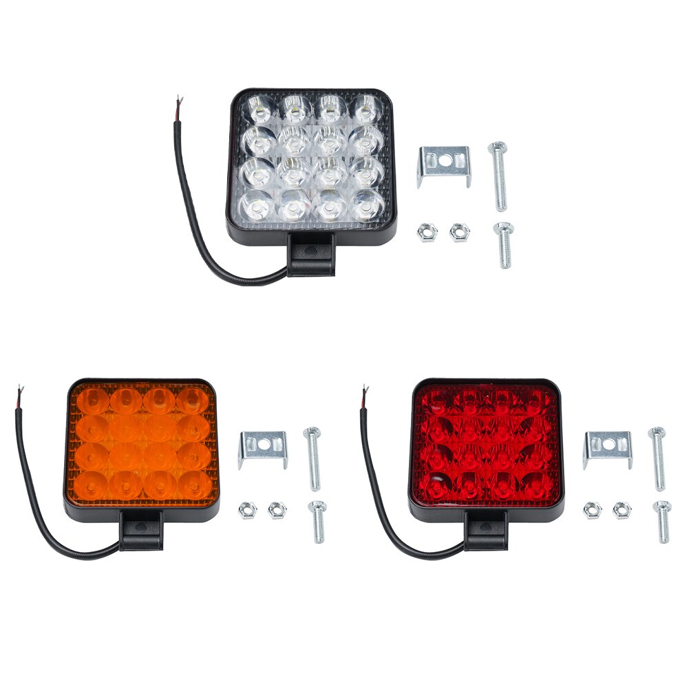 Kit 2 Farol de Milha Auxilar Led 12v 48w