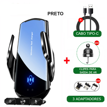 Suporte para Celular com Carregamento por Indução- Super Charger QI9